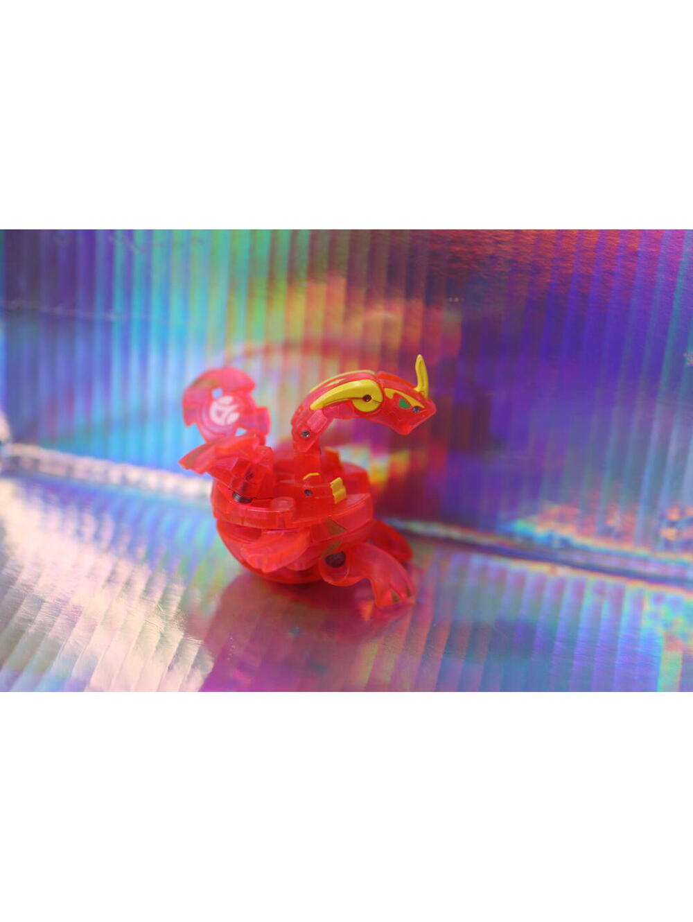 Bakugan New Vestroia Translucent Red Neo Dragonoid Pyrus DNA Clear 590G